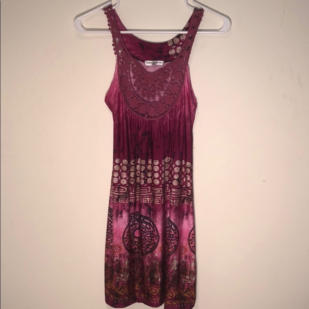 🍓 3/$20 Silver Star Dress